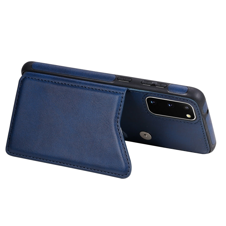 For Galaxy S20 Calf Texture Horizontal Flip Leather Case with Holder & Card Slots & Frame