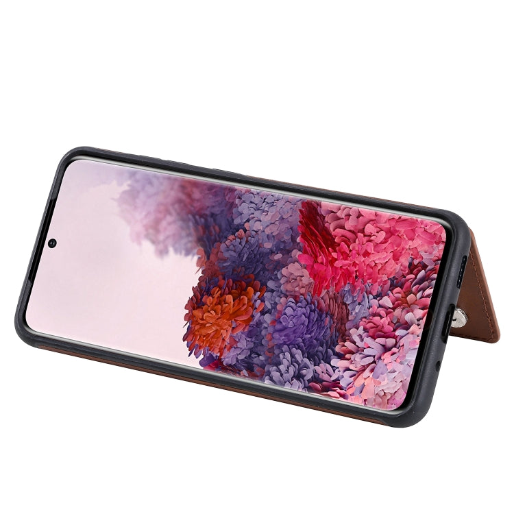For Galaxy S20 Calf Texture Horizontal Flip Leather Case with Holder & Card Slots & Frame