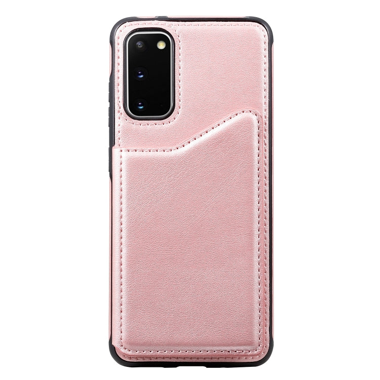 For Galaxy S20 Calf Texture Horizontal Flip Leather Case with Holder & Card Slots & Frame