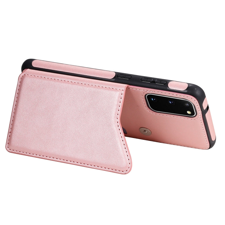For Galaxy S20 Calf Texture Horizontal Flip Leather Case with Holder & Card Slots & Frame