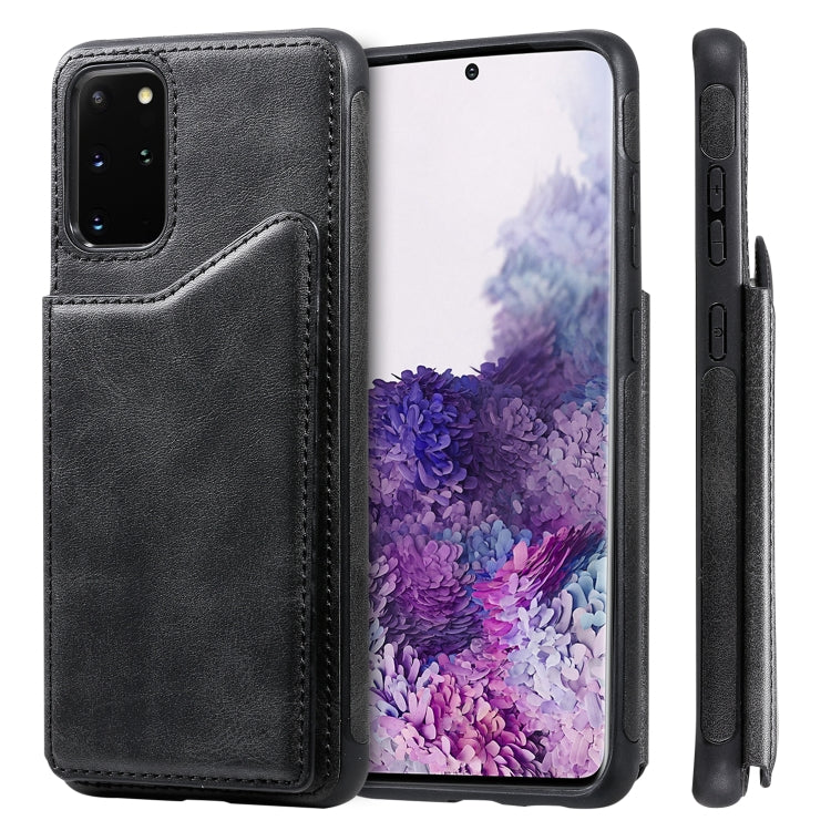 For Galaxy S20 Plus Calf Texture Horizontal Flip Leather Case with Holder & Card Slots & Frame