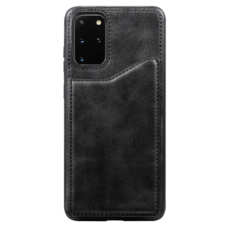 For Galaxy S20 Plus Calf Texture Horizontal Flip Leather Case with Holder & Card Slots & Frame