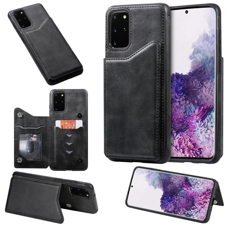 For Galaxy S20 Plus Calf Texture Horizontal Flip Leather Case with Holder & Card Slots & Frame