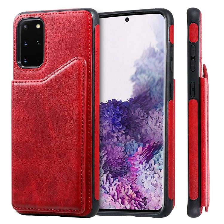 For Galaxy S20 Plus Calf Texture Horizontal Flip Leather Case with Holder & Card Slots & Frame