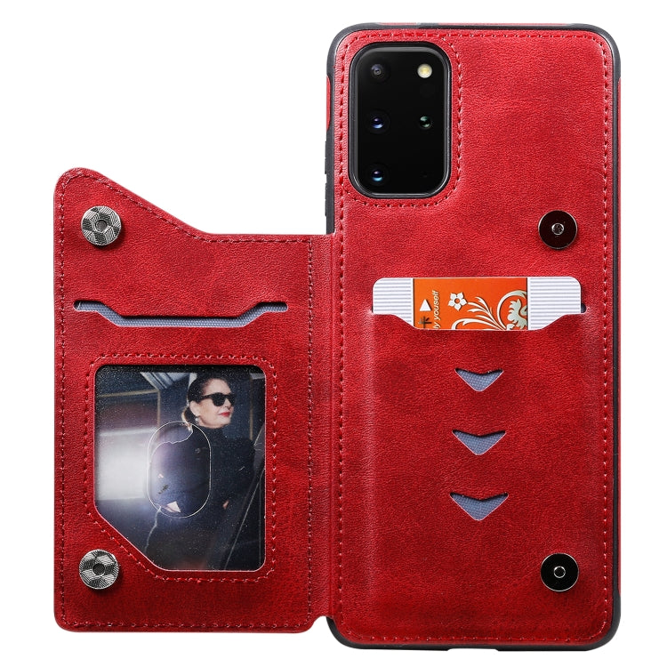 For Galaxy S20 Plus Calf Texture Horizontal Flip Leather Case with Holder & Card Slots & Frame