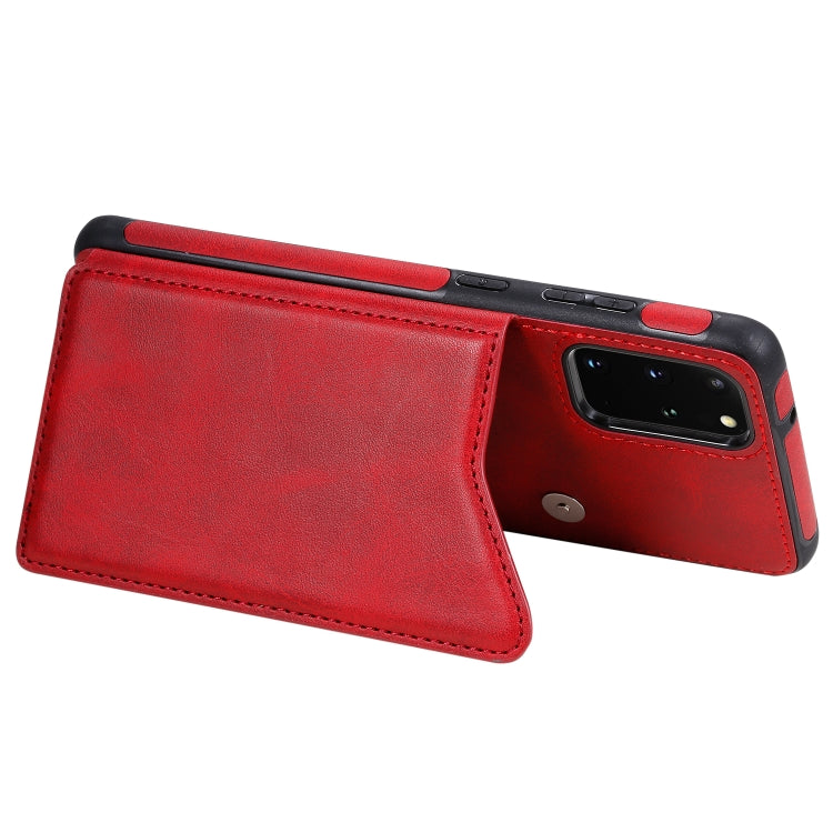 For Galaxy S20 Plus Calf Texture Horizontal Flip Leather Case with Holder & Card Slots & Frame