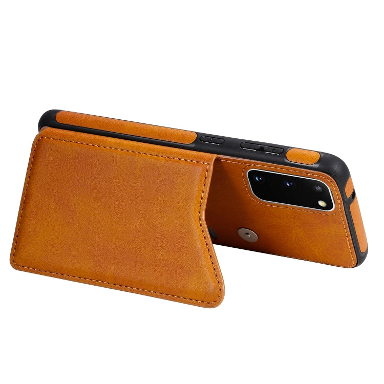 For Galaxy S20 Plus Calf Texture Horizontal Flip Leather Case with Holder & Card Slots & Frame