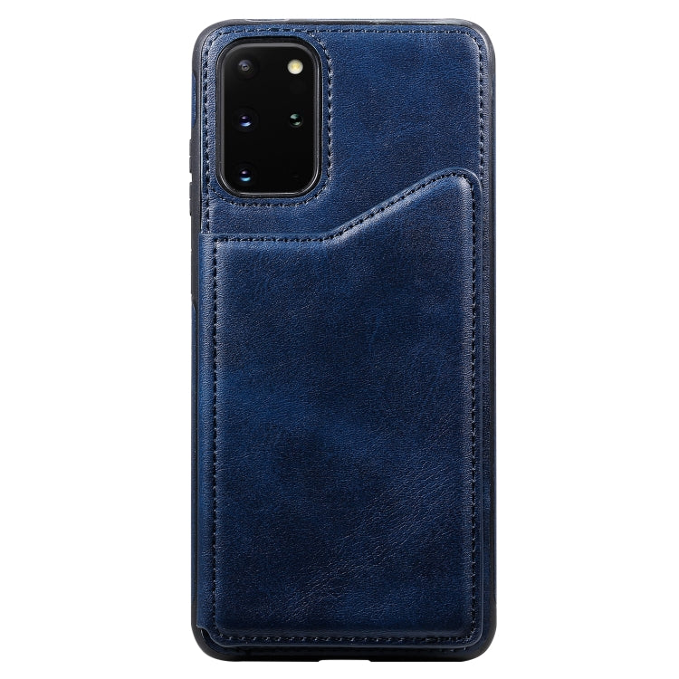For Galaxy S20 Plus Calf Texture Horizontal Flip Leather Case with Holder & Card Slots & Frame