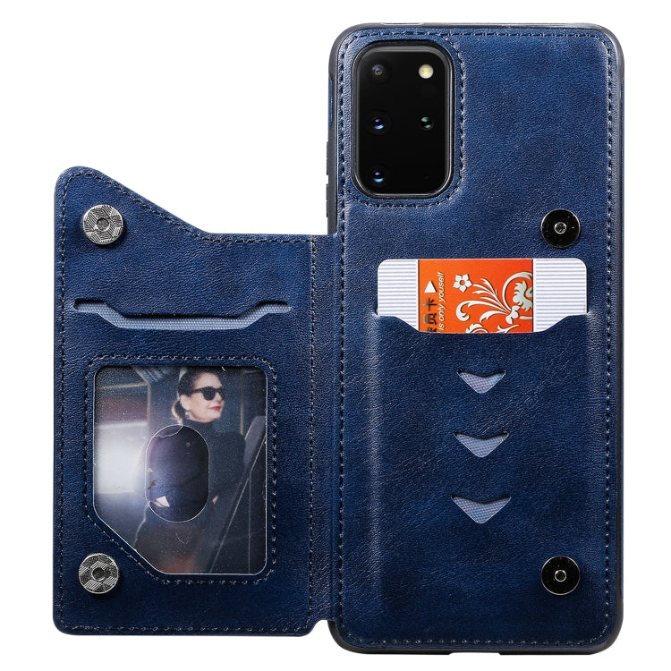 For Galaxy S20 Plus Calf Texture Horizontal Flip Leather Case with Holder & Card Slots & Frame