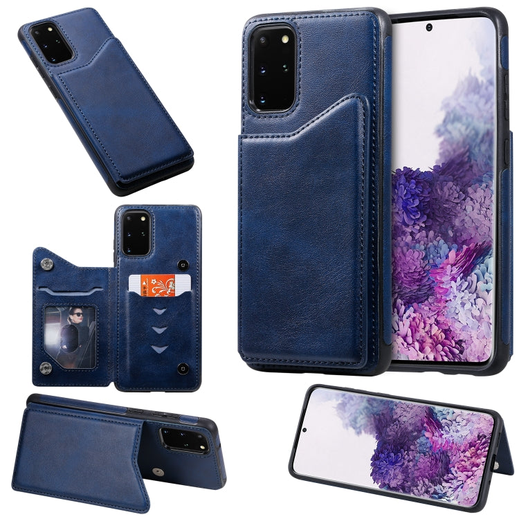 For Galaxy S20 Plus Calf Texture Horizontal Flip Leather Case with Holder & Card Slots & Frame