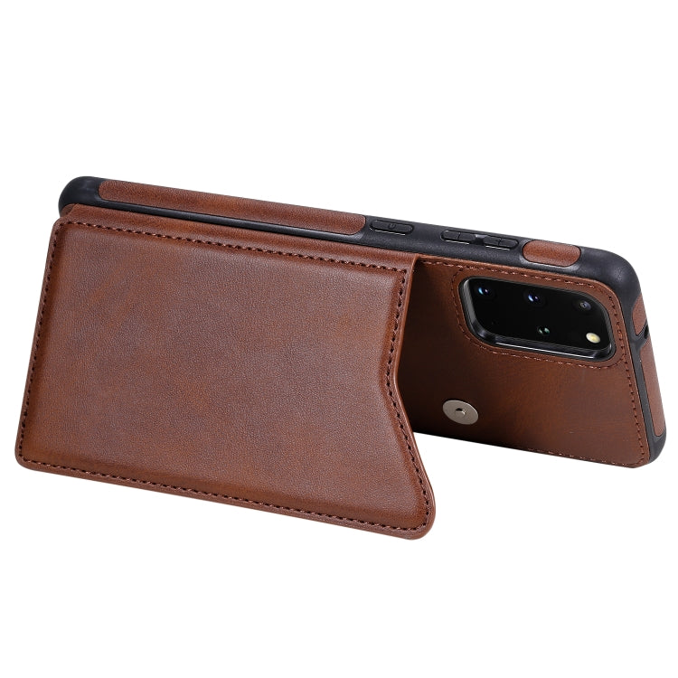 For Galaxy S20 Plus Calf Texture Horizontal Flip Leather Case with Holder & Card Slots & Frame