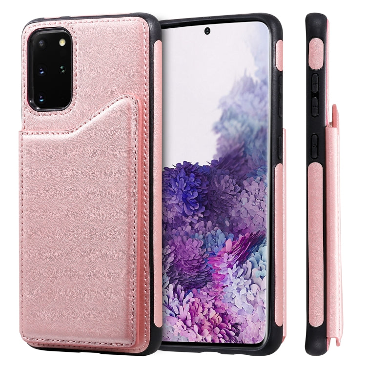 For Galaxy S20 Plus Calf Texture Horizontal Flip Leather Case with Holder & Card Slots & Frame