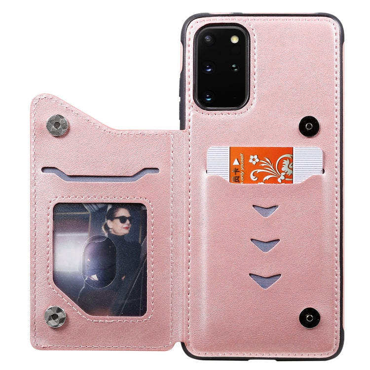 For Galaxy S20 Plus Calf Texture Horizontal Flip Leather Case with Holder & Card Slots & Frame
