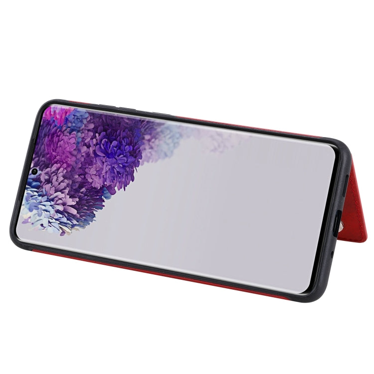 For Galaxy S20 Ultra Calf Texture Horizontal Flip Leather Case with Holder & Card Slots & Frame