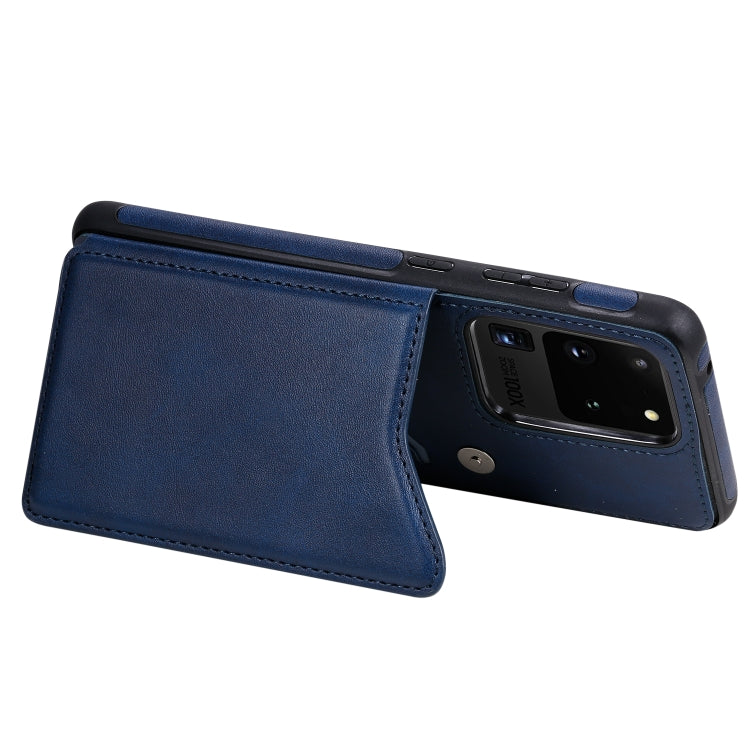 For Galaxy S20 Ultra Calf Texture Horizontal Flip Leather Case with Holder & Card Slots & Frame
