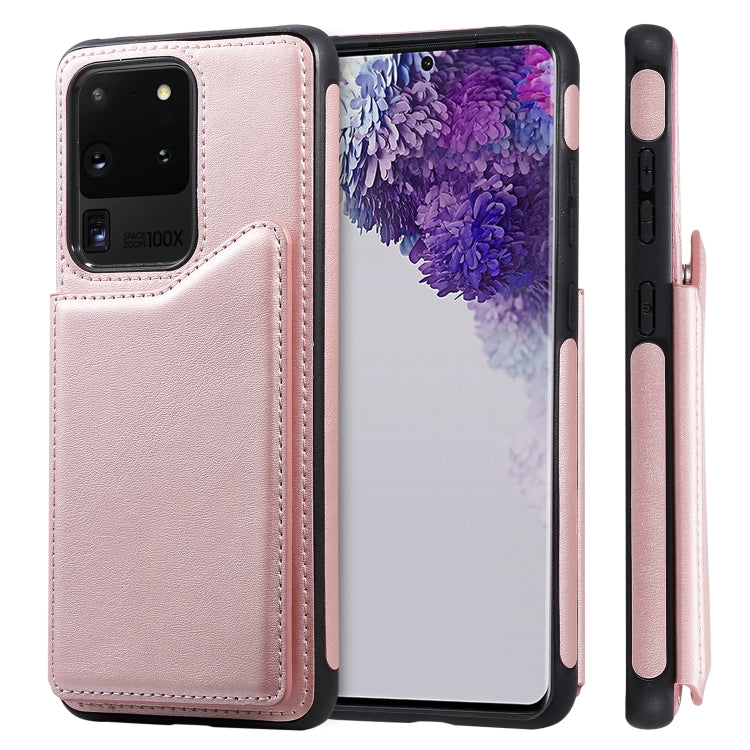 For Galaxy S20 Ultra Calf Texture Horizontal Flip Leather Case with Holder & Card Slots & Frame