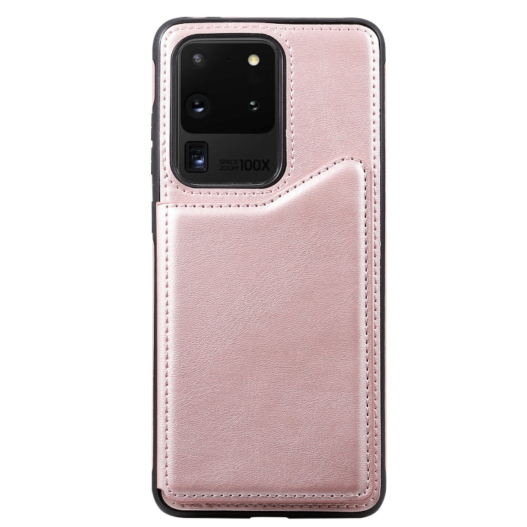 For Galaxy S20 Ultra Calf Texture Horizontal Flip Leather Case with Holder & Card Slots & Frame