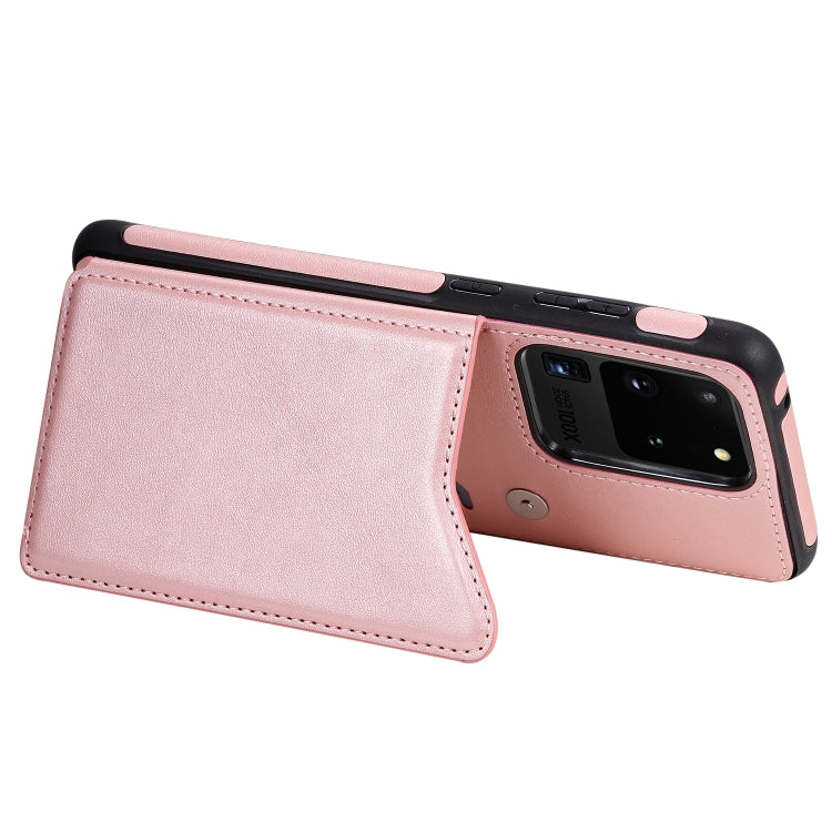 For Galaxy S20 Ultra Calf Texture Horizontal Flip Leather Case with Holder & Card Slots & Frame