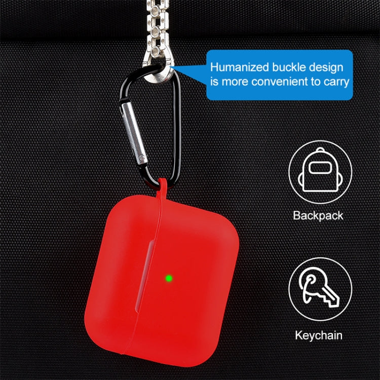 5 in 1 Silicone Earphone Protective Case + Earphone Bag + Earphones Buckle + Hook + Anti-lost Rope Set For AirPods 3