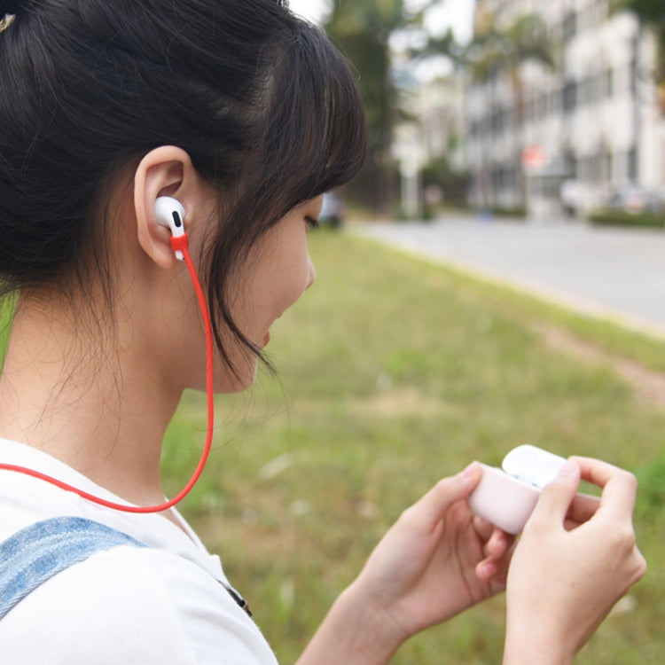 5 in 1 Silicone Earphone Protective Case + Earphone Bag + Earphones Buckle + Hook + Anti-lost Rope Set For AirPods 3