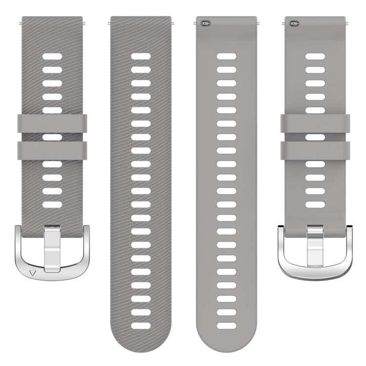 For Xiaomi Haylou Solar LS01 19mm Cross Textured Silicone Watch Band