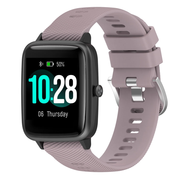 For Xiaomi Haylou Solar LS01 19mm Cross Textured Silicone Watch Band