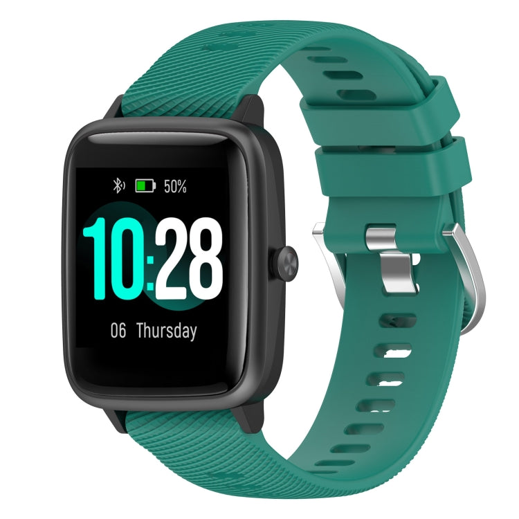 For Xiaomi Haylou Solar LS01 19mm Cross Textured Silicone Watch Band