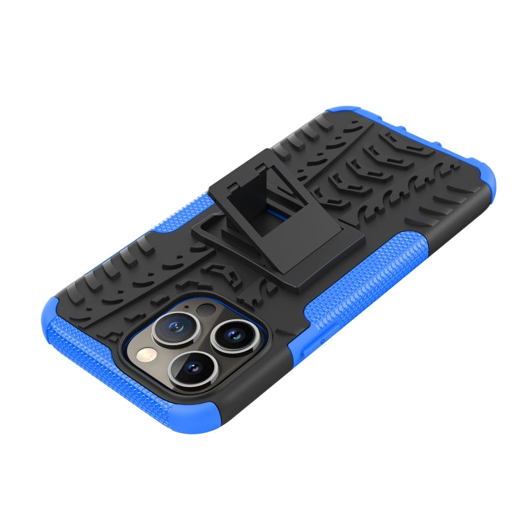 For iPhone 14 Pro Tire Texture TPU + PC Phone Case with Holder