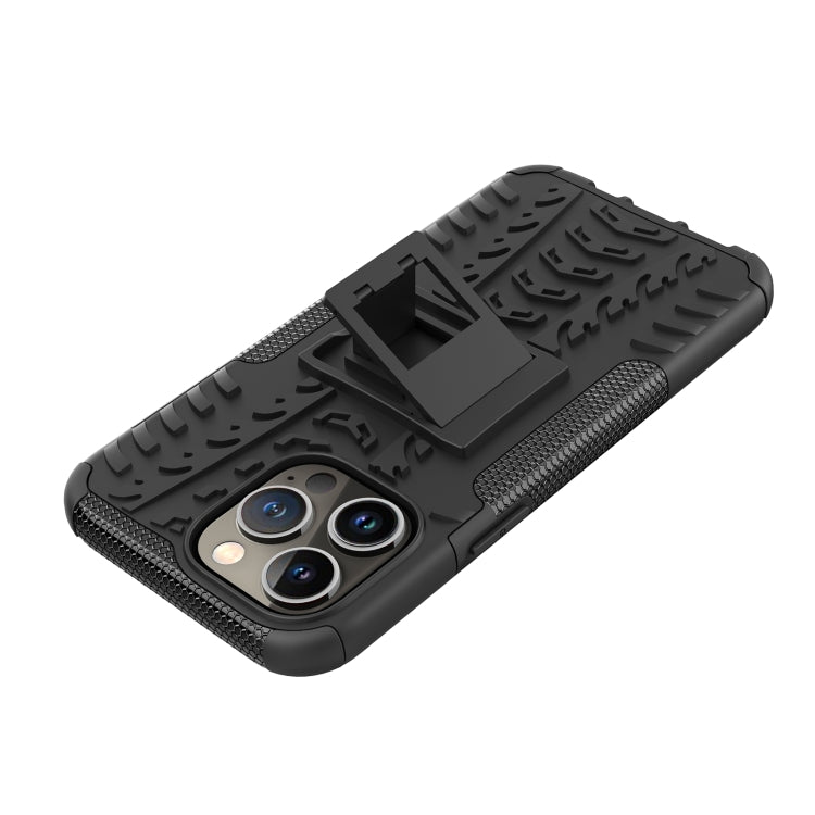 For iPhone 14 Pro Tire Texture TPU + PC Phone Case with Holder