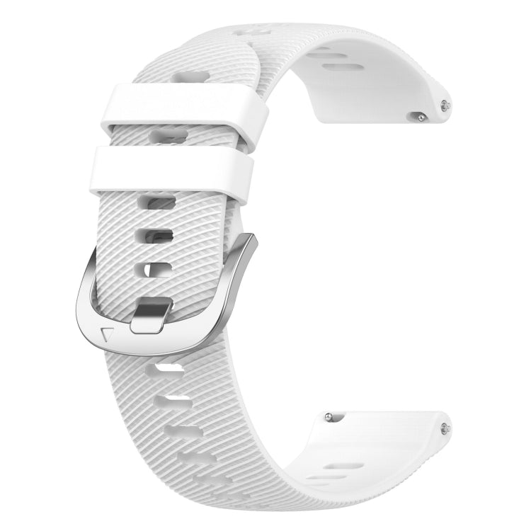 For Garmin Forerunner255 22mm Cross Textured Silicone Watch Band