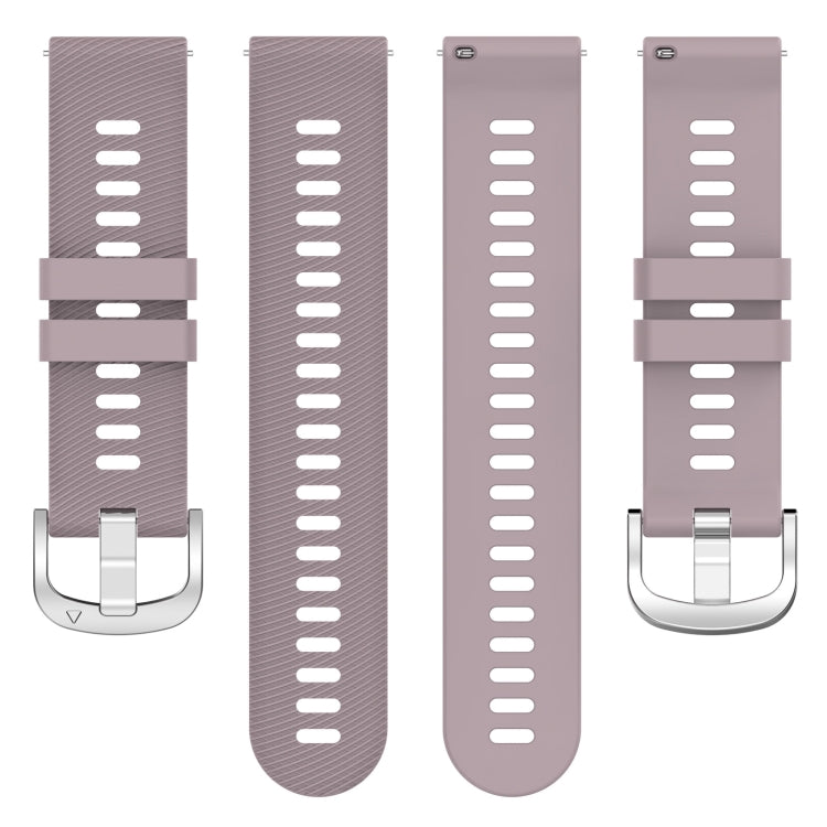 For Garmin Forerunner255 22mm Cross Textured Silicone Watch Band