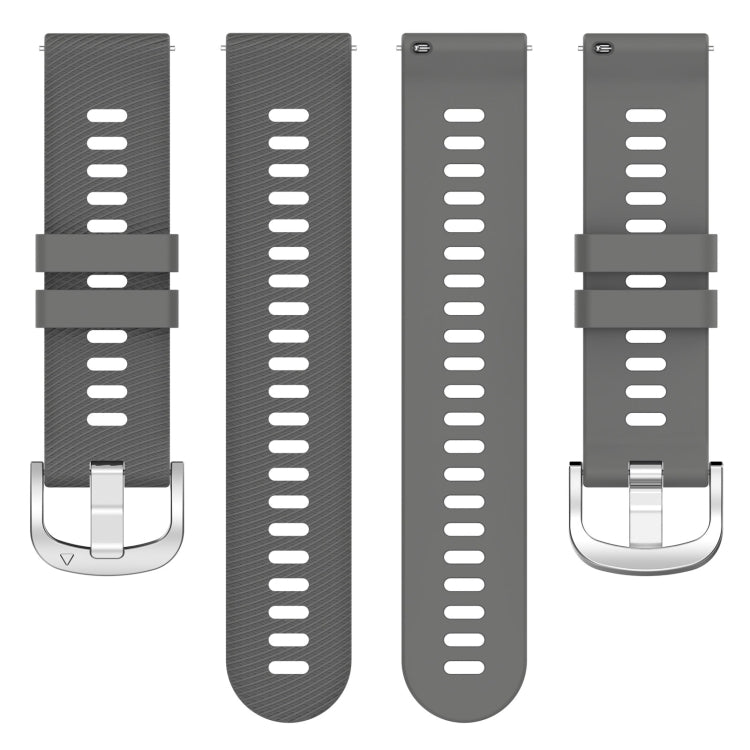 For Garmin Forerunner255 22mm Cross Textured Silicone Watch Band