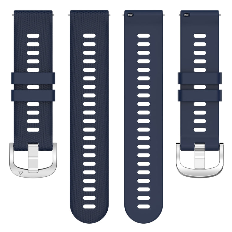 For Garmin Forerunner255 22mm Cross Textured Silicone Watch Band