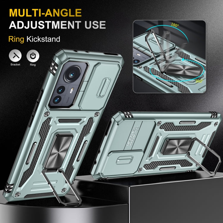 For Xiaomi 12 Armor PC + TPU Camera Shield Phone Case