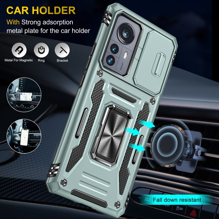 For Xiaomi 12 Armor PC + TPU Camera Shield Phone Case
