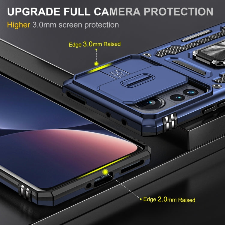 For Xiaomi 12 Armor PC + TPU Camera Shield Phone Case