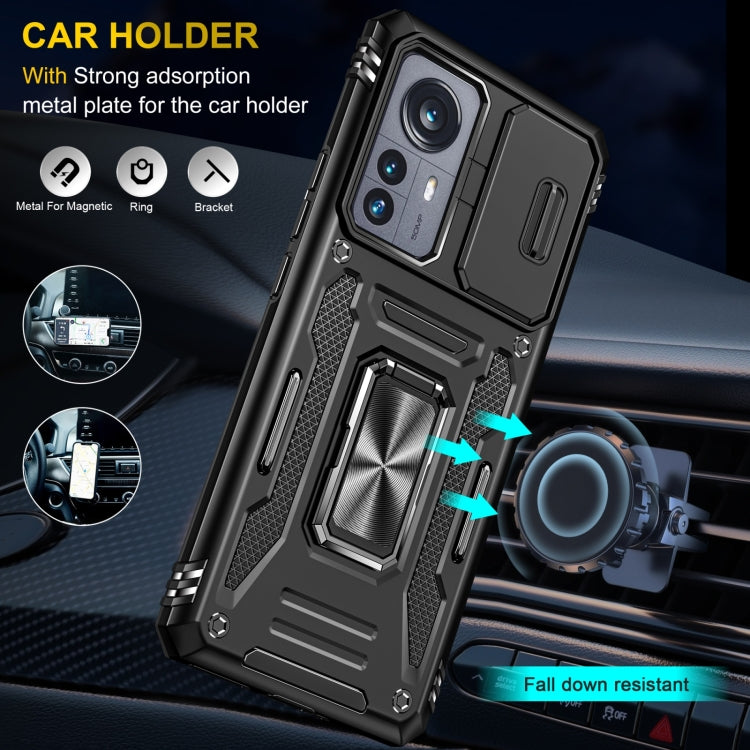 For Xiaomi 12 Armor PC + TPU Camera Shield Phone Case