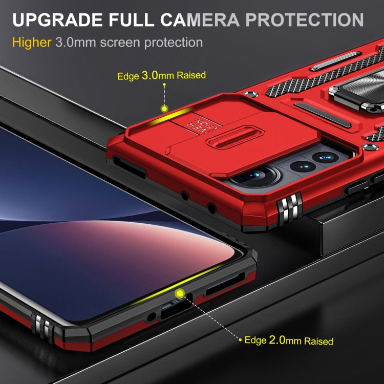 For Xiaomi 12 Armor PC + TPU Camera Shield Phone Case