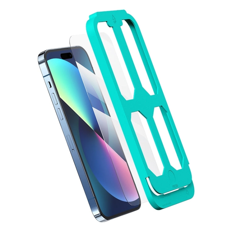 For iPhone 14 Pro USAMS US-BH804 Full Screen HD Tempered Glass with Installation Tool