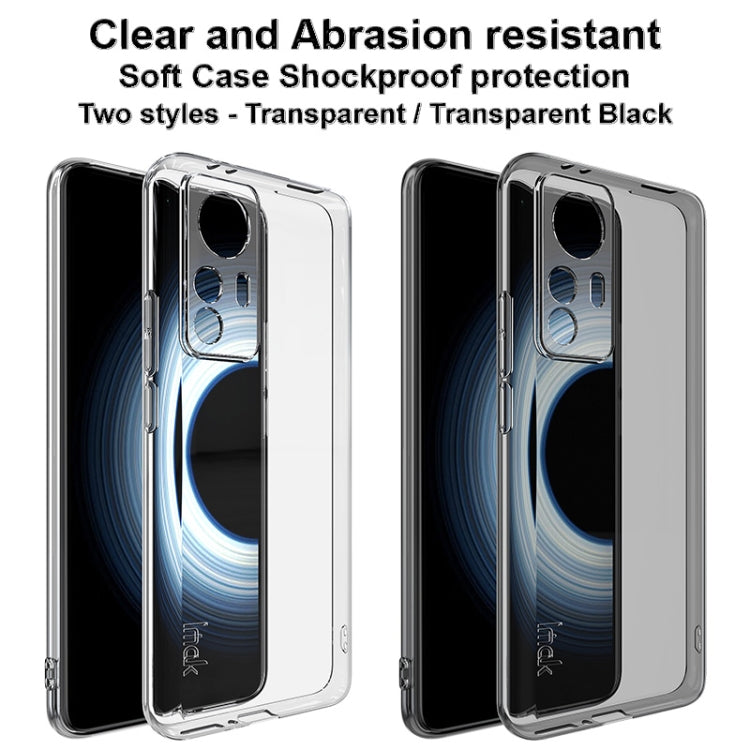 For Xiaomi Redmi K50 Ultra / 12T imak UX-5 Series Transparent Shockproof TPU Phone Case