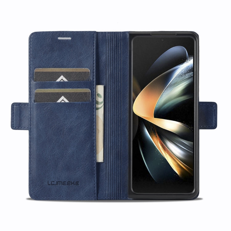 For Samsung Galaxy Z Fold4 5G LC.IMEEKE RFID Anti-theft Leather Phone Case