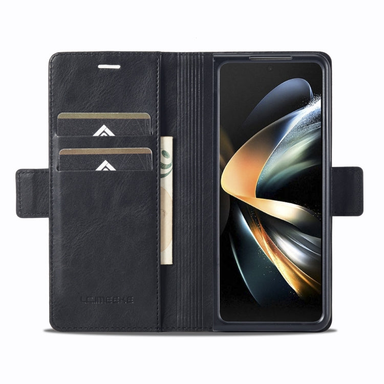 For Samsung Galaxy Z Fold4 5G LC.IMEEKE RFID Anti-theft Leather Phone Case