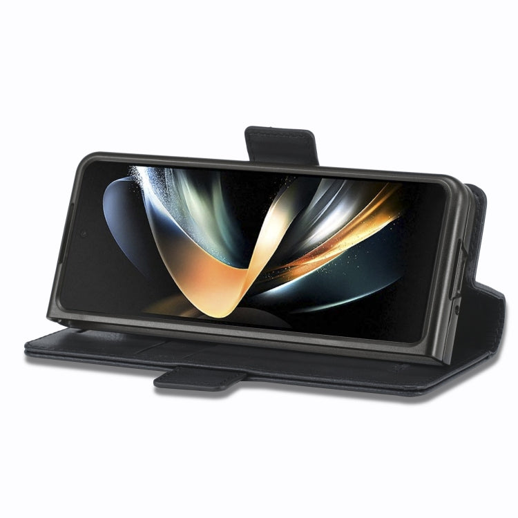 For Samsung Galaxy Z Fold4 5G LC.IMEEKE RFID Anti-theft Leather Phone Case