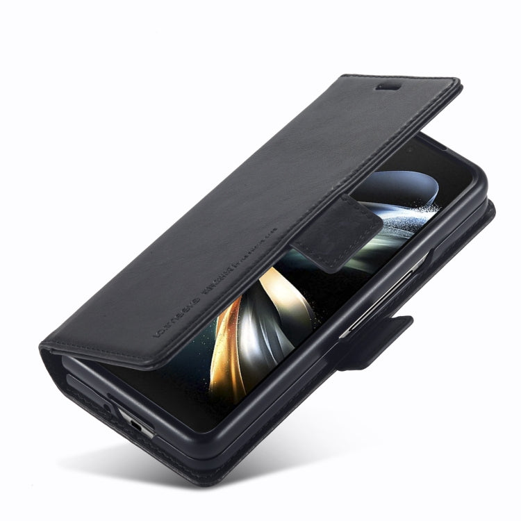 For Samsung Galaxy Z Fold4 5G LC.IMEEKE RFID Anti-theft Leather Phone Case