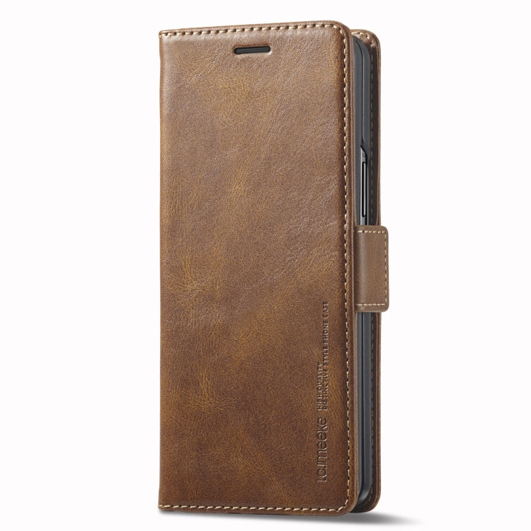 For Samsung Galaxy Z Fold3 5G LC.IMEEKE RFID Anti-theft Leather Phone Case