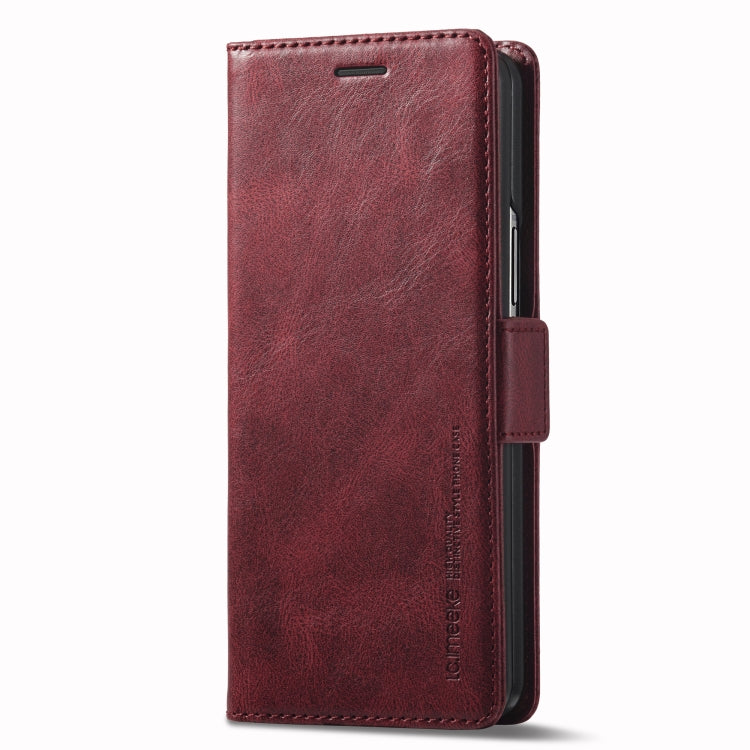 For Samsung Galaxy Z Fold3 5G LC.IMEEKE RFID Anti-theft Leather Phone Case