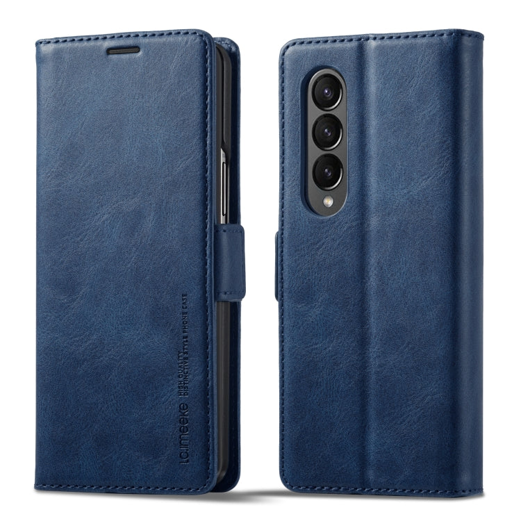 For Samsung Galaxy Z Fold3 5G LC.IMEEKE RFID Anti-theft Leather Phone Case
