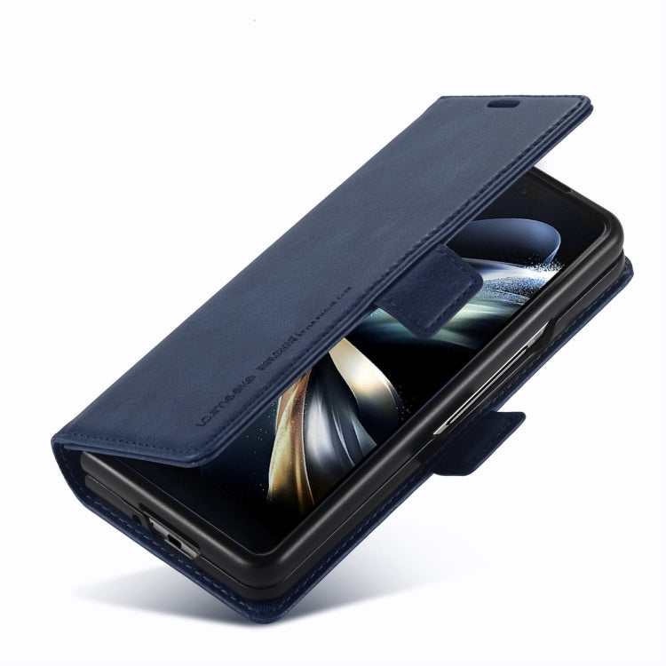 For Samsung Galaxy Z Fold3 5G LC.IMEEKE RFID Anti-theft Leather Phone Case