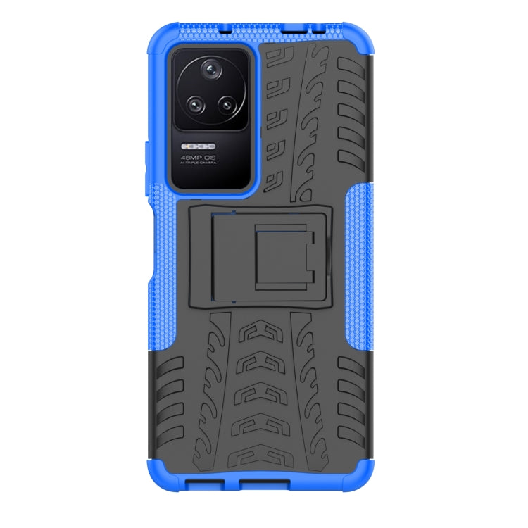 For Xiaomi Redmi K40S Tire Texture TPU + PC Phone Case with Holder