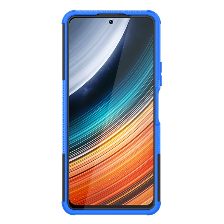 For Xiaomi Redmi K40S Tire Texture TPU + PC Phone Case with Holder